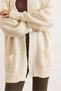Women's Ecru Pocketed Soft Textured Knit Cardigan Hrk-19000455 - 5