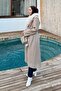 Fur Collar Coat Beige - 2