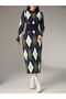 Diamond Patterned Women's Knitwear Dress New Season - 5
