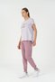 Regular Women's Crew Neck Purple T-Shirt - 5