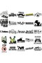 50pcs 50pcs Funny JDM Styling Stickers Skateboard Luggage Bumper Bike Car Motorcycle Scooter Cool St - 4