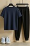 Unisex Los Angeles Design Printed T-Shirt - 2-Piece Tracksuit Set - 2