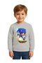 Unisex Sonic Printed Children's Swaetshirt 3 Thread Raster - 2
