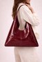 Gloss Hobo Patent Leather Shoulder Bag