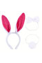 Fuchsia Rabbit Costume Set for Girls – 4 Pieces with Tutu Skirt - 2