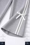 Female Children's Tracksuit with Bow, Stripes, Zero-Necklace Detail, Mannequin Knitted - 7