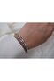 Blk203 Silver Oval Link Bracelet (17 cm + 3.5 cm Extension)