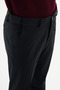 Straight Slim Fit Men's Trousers with Elastic Waist Navy Blue - 38345.26Y - 2