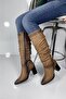 Genuine leather women's daily long boots dc9923 - 4