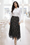 Yoryo Chiffon Skirt N7019 Black - 2