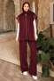 Plum Vest and Pants Set - 2