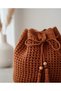 Women's Knitted Detail Bag - 4