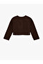 Long Sleeve Crew Neck Buttoned Knitwear Cardigan - 4