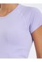 Women Lilac Seamless Contour Detail Top - 3