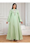 Women Texture Fabric Embellished Detail Jalabiya - 2