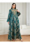 Women Texture Fabric Embellished Detail Jalabiya - 5