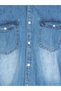 Men Blue Denim Double Pocket Shirt - 6