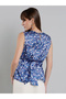 Women Blue Floral Sleeveless Top - 6