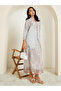 Women Printed Jalabiya with Rhinestone Embellishment