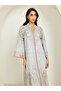 Women Printed Jalabiya with Rhinestone Embellishment - 2