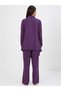 Women Purple Asymmetric Top with Trousers Co-Ords - 2