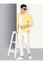 Men Yellow Double Pockets Denim Shirt - 4