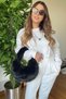 Non-Shedding Plush Ring Handle Women's Mini Durable Shoulder Bag Soft Fur Look Stylish Design - 4