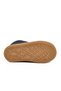 Navy Blue Suede Lace-Up Zippered Baby Boots 823106 B - 5