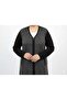 Long Straw Pattern Jacket with Zipper - 2