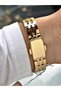 Special Design Steel Band Gold Color Women Wrist Watch Lc08077Mr - 5