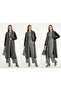 Long Straw Pattern Jacket with Zipper