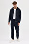 Compact Cotton Comfort Fit Men's Hooded Plain Tracksuit Set Ally-3021