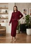 Women, Piped Detail Button Crop Cardigan/Zero Sleeve Dress Knitwear Set/Set New Season - 4