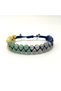 Certified Sagittarius Zodiac Natural Stone Double Row Macrame Bracelet - 2