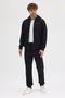Compact Cotton Comfort Fit Men's Hooded Plain Tracksuit Set Ally-3021