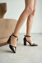 Princess Brown Patent Leather High Heels