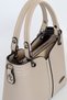 Dona Leather 3-Compartment Medium Shoulder Bag, Women's Shoulder Bag, Women's Black Bag, Casual Women's Bag - 2