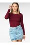 Boat Neck Long Sleeve Viscose Women's Blouse - Casual Wear Women's Top - 5