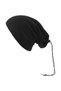 Women's Fleece Neck Collar Beanie Black Fleece Beanie - 6