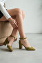Prenses Yag Green Patent Leather High Heels - 4