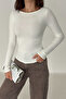 Women's Off-Shoulder Fit Blouse – Burgundy Glow - 4