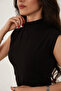 Women's 4-Piece Zero Sleeve Sleeveless Body High Neck Badi 4 Pieces Half Turtleneck - 2
