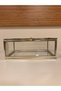 Decorative Box Small Size Brass and Glass 15X10 cm Silver Color