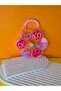 Girl's Colorful Elastic Band and Snap Buckle Set with Transparent Rabbit Carrying Box, Gift Buckle - 5