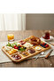 Bamboo Breakfast Plate — Multi-Compartment 5-Piece Natural Presentation and Serving Plate 33X24Cm - 2