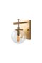 Zahar Stylish Glass Single Pendant Chandelier Shiny Gold for Entrance and Living Room E14 - 6