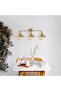 Shiny Gold Metal Sconce E27 Wall Lighting 75X20X27 cm Living Room - 3