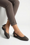 Brown Women's Ballet Flats, Classic, Stylish, Casual, Orthopedic Insole, Lightweight Sole, Open Back Women's Sandals - 5