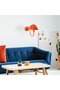 Orange Metal Sconce Wall Lamp E27 Compatible 10X21X16 cm Kitchen and Living Room Lighting - 2