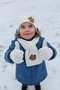 Unisex Teddy Bear Children's Scarf-Beret-Gloves Set of 3 (3-8 Years) - 3